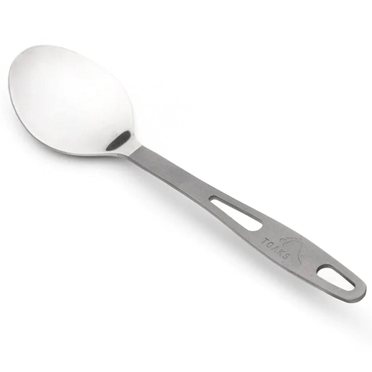 Front. TOAKS - TOAKS Titanium Lightweight Spoon SLV-13 - Outdoor Camping - Silver.