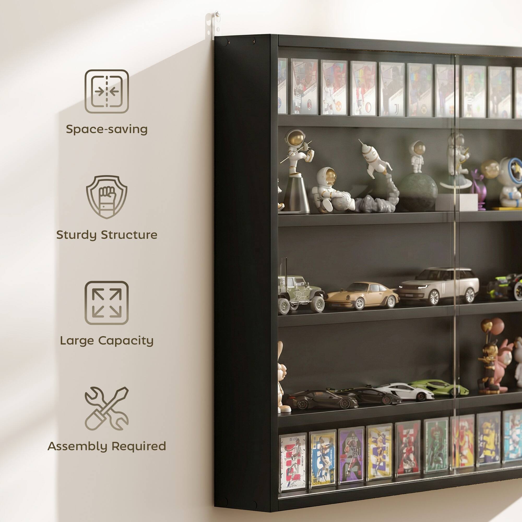 Space-saving  
Sturdy Structure  
Large Capacity  
Assembly Required