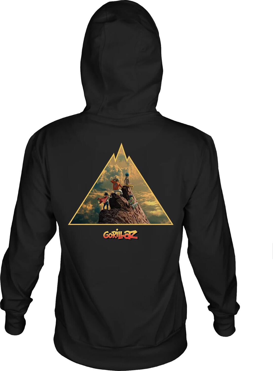 Alt View 1. PopMarket - Gorillaz - Gorillaz - The Mountain Album Cover Pullover Hoodie - XL Black HD25GRZ160A4   - APPAREL - Multicolor.