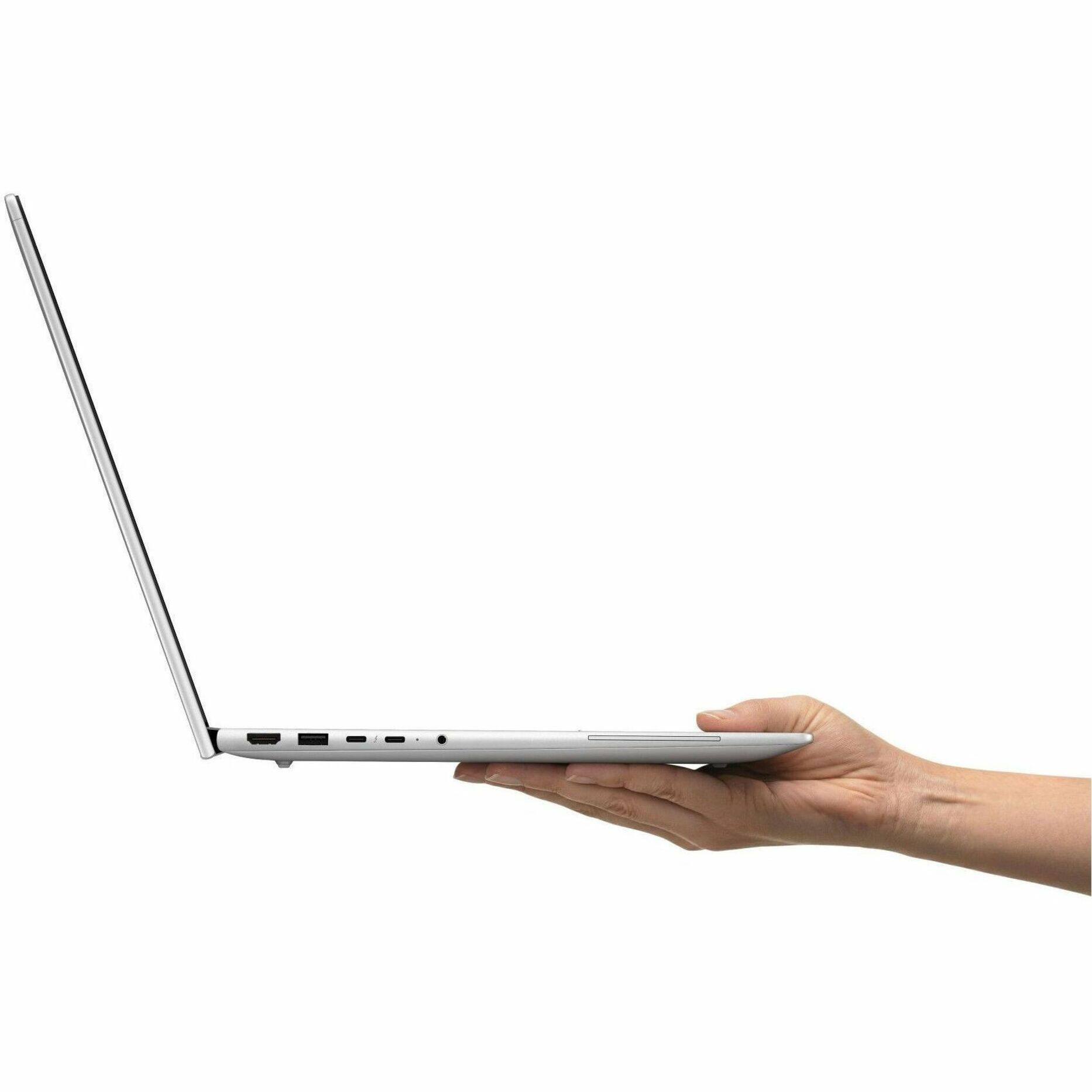 Alt View 19. HP - EliteBook 6 G2i 16" IPS 1920 x 1200 (WUXGA) Laptop - Intel Core Ultra 7 with 16GB Memory - 512 GB SSD - Pike Silver Aluminum, Gray.