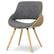Front. Simpli Home - Malden Bentwood Dining Chair with Wood Back - Grey.