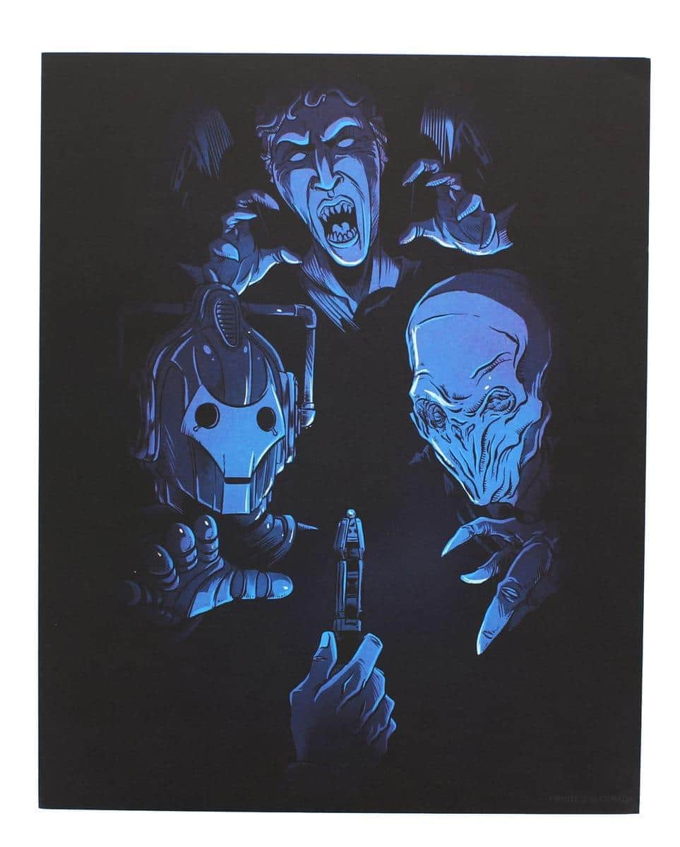 Nerd Block - Doctor Who Villans 8x10 Art Print, Blue (Nerd Block) - Violet