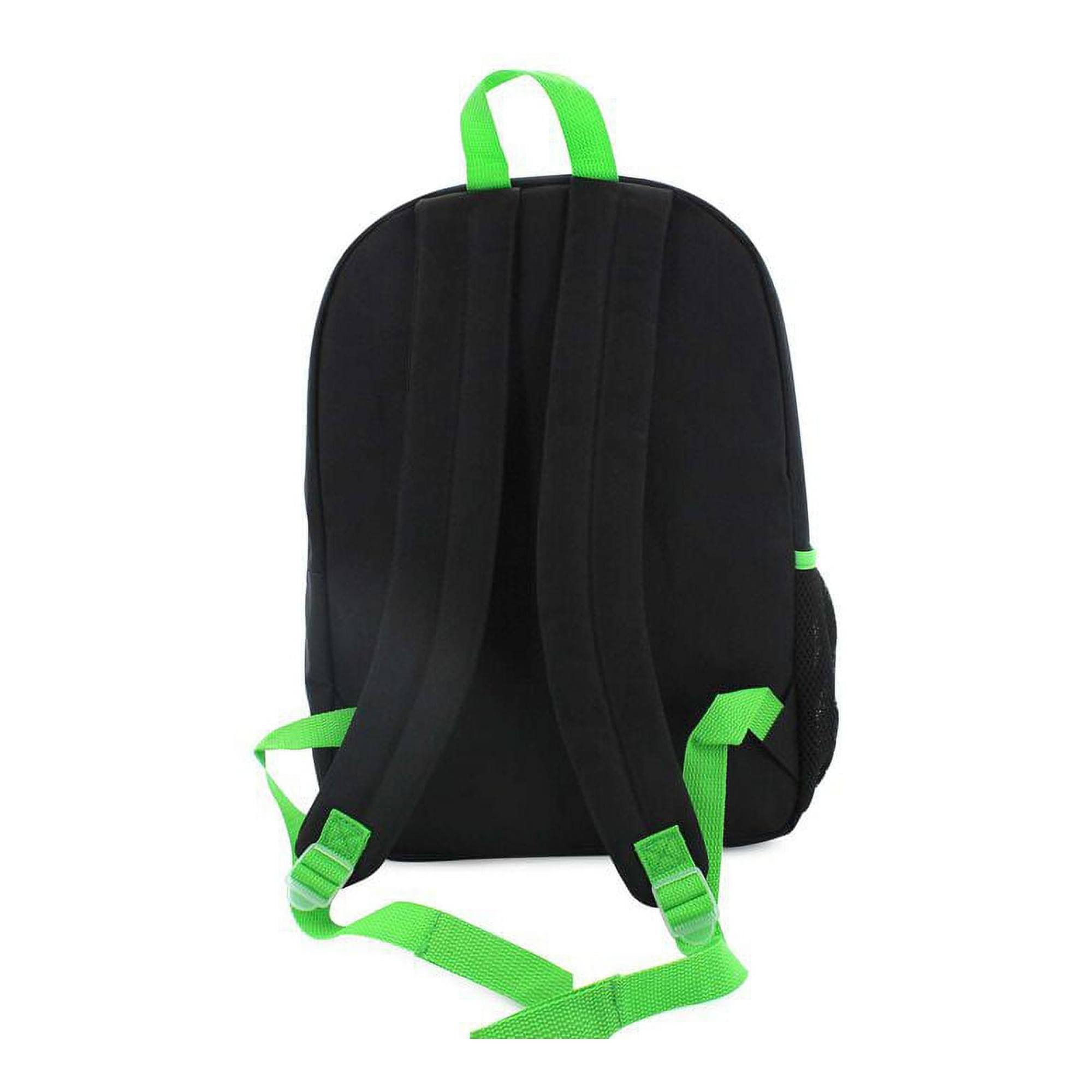 Alt View 10. Bioworld - Minecraft Adevnture Mode 5 Piece 16 Inch Backpack Set - Green.