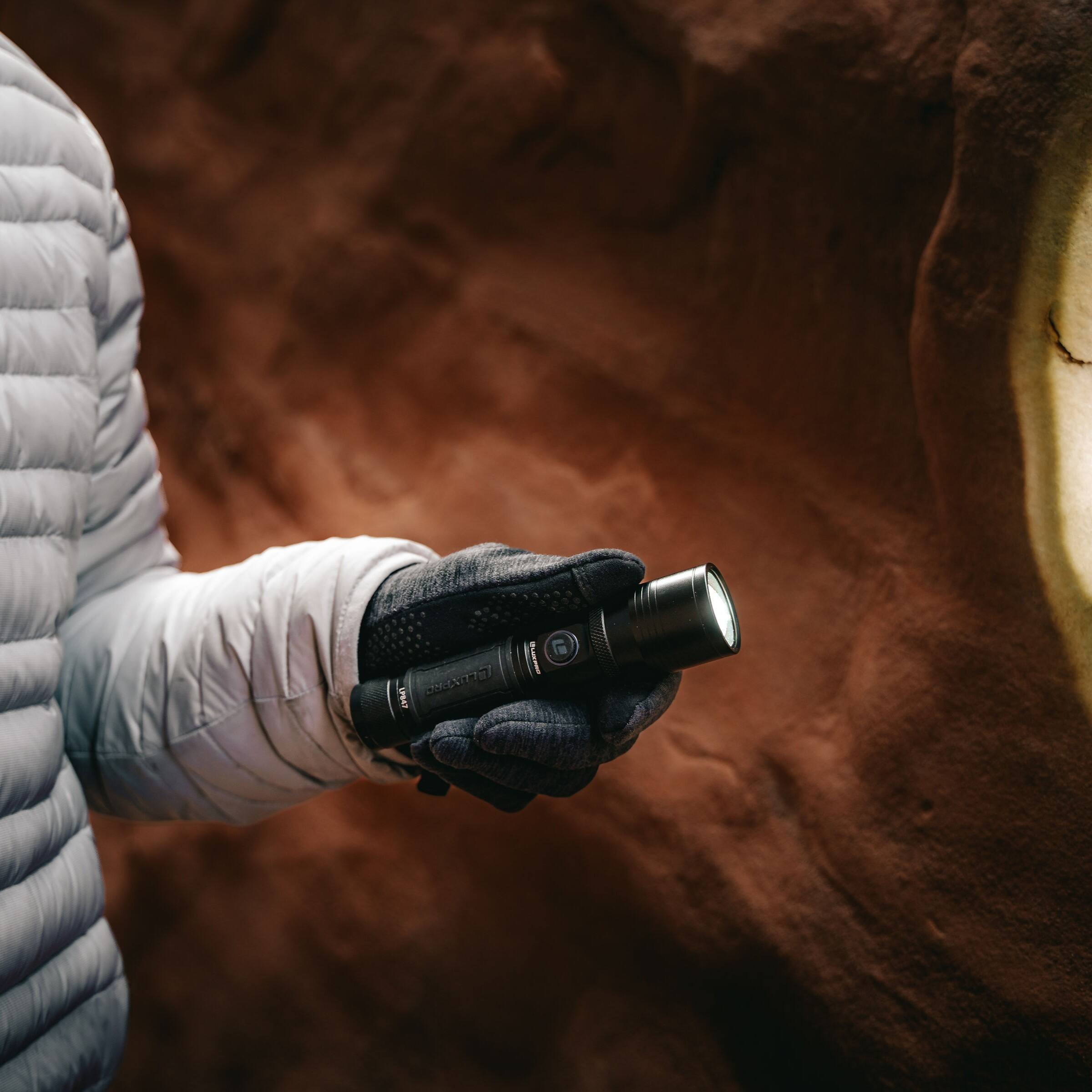 Alt View 1. LUXPRO - Dual-Power Focusing LED Flashlight, 1253 Lumens - Black.