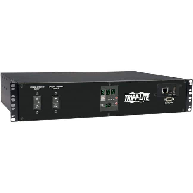 Tripp Lite - by Eaton PDU 5.8kW Single-Phase Switched Automatic Transfer Switch PDU Two 200-240V L6-30P Inputs 16-C13 - Unknown