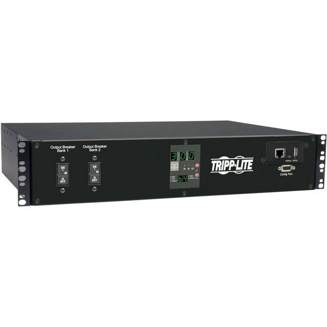 Tripp Lite - by Eaton PDU 5.8kW Single-Phase Switched Automatic Transfer Switch PDU Two 200-240V L6-30P Inputs 16-C13 - Unknown