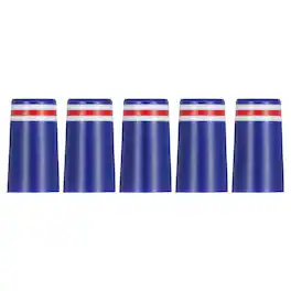 Unique Bargains - Golf Plastic Ferrules, Golf Club Ferrules Fits 0.35In Tapered Steel Shafts, 5pcs - Fits Golfing Club Repair/Replacement - Blue, White, Red