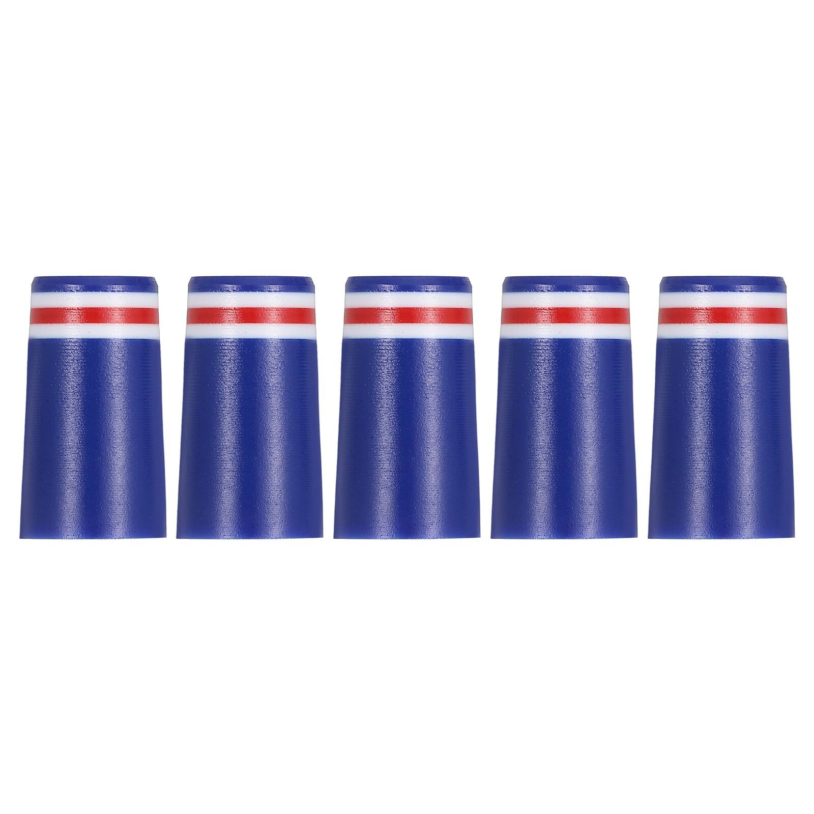 Front. Unique Bargains - Golf Plastic Ferrules, Golf Club Ferrules Fits 0.35In Tapered Steel Shafts, 5pcs - Fits Golfing Club Repair/Replacement - Blue, White, Red.
