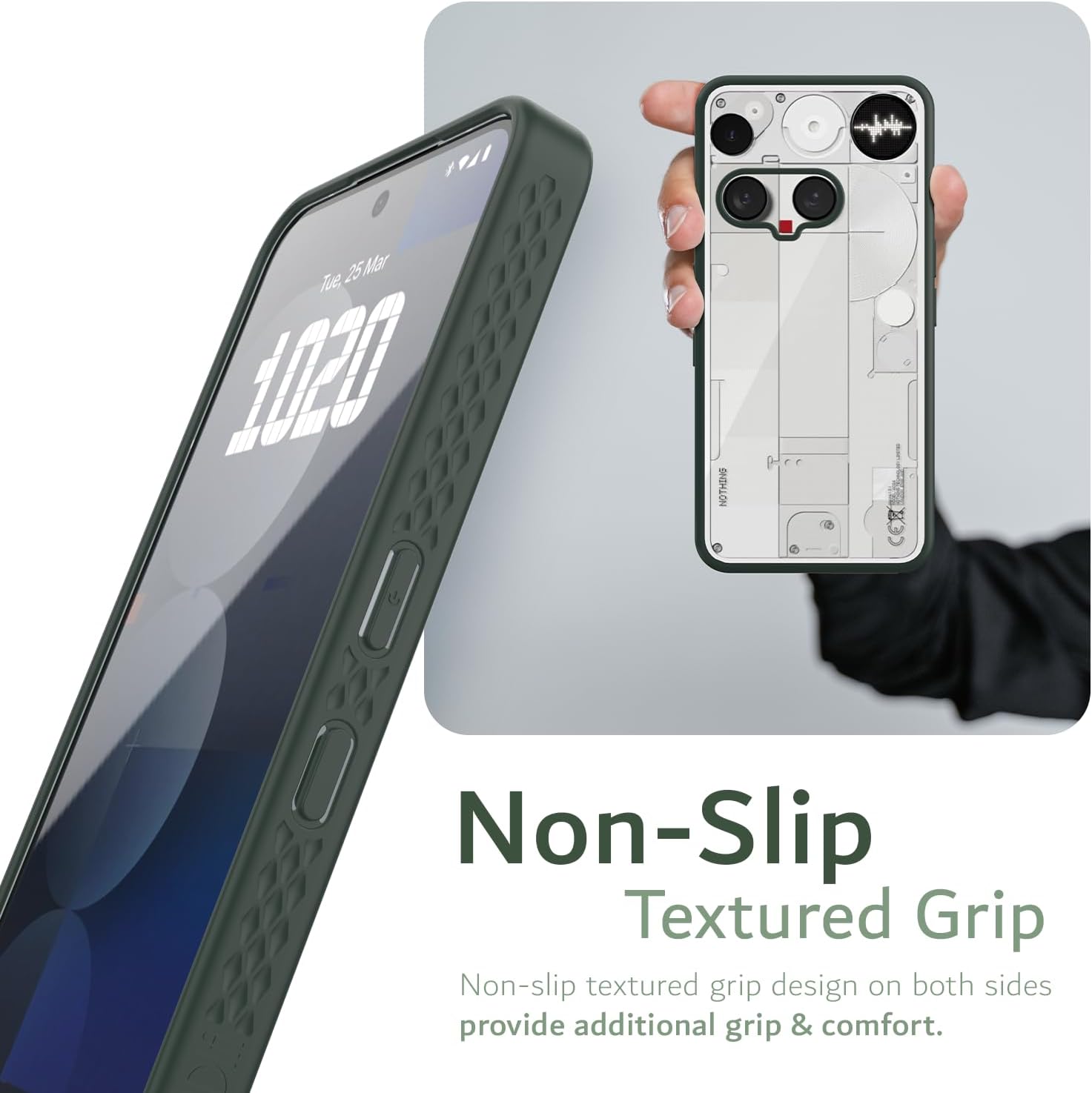 25 Mar Tue 10:20

Non-Slip Textured Grip

Non-slip textured grip design on both sides provide additional grip & comfort.