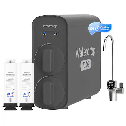 Waterdrop Alkaline pH+ + Minerals CF RO Waterdrop WD-RG17-CFA
Waterdrop WD-ROT7-CFA
6 8 CF
Waterdrop 700G
pH+ Alkaline
Alkaline Minerals