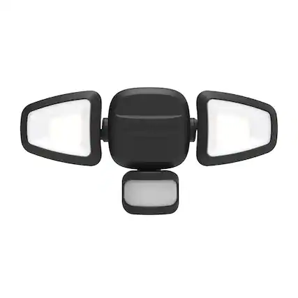 Front. Mr Beams - Mr. Beams Motion-Sensing Battery Powered LED Black Security Light.