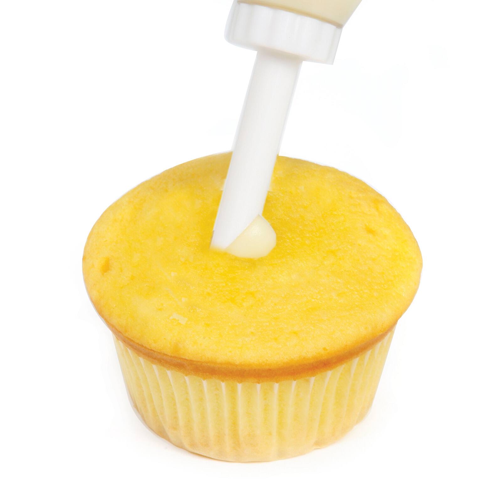 Alt View 5. Norpro - Cupcake Injector/Decorating Icing Set, 9-Piece, Stainless Steel Tips - White.