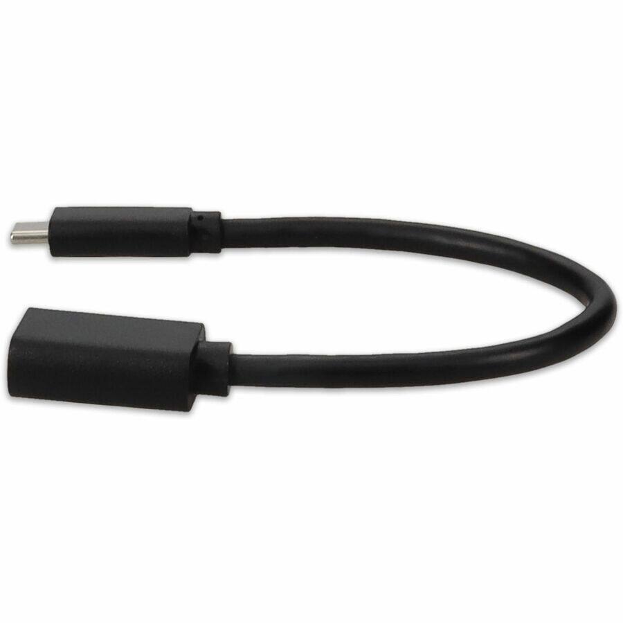 Alt View 1. AddOn - AddOn USB C 3.1 Male to USB A 3.0 Female Black Adapter - 6.69" USB Data Transfer Cable for Portable Hard Drive, Tablet.