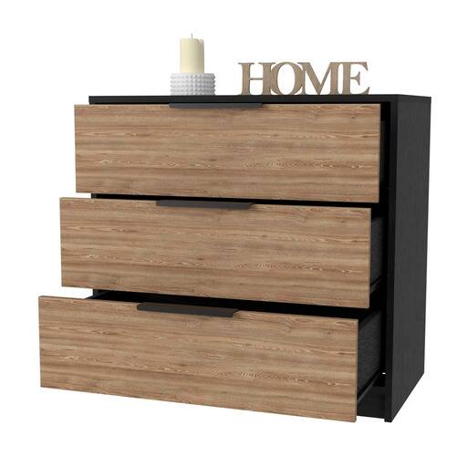 Alt View 2. TinyHomie - Washington Three Drawer Dresser - Multicolor.