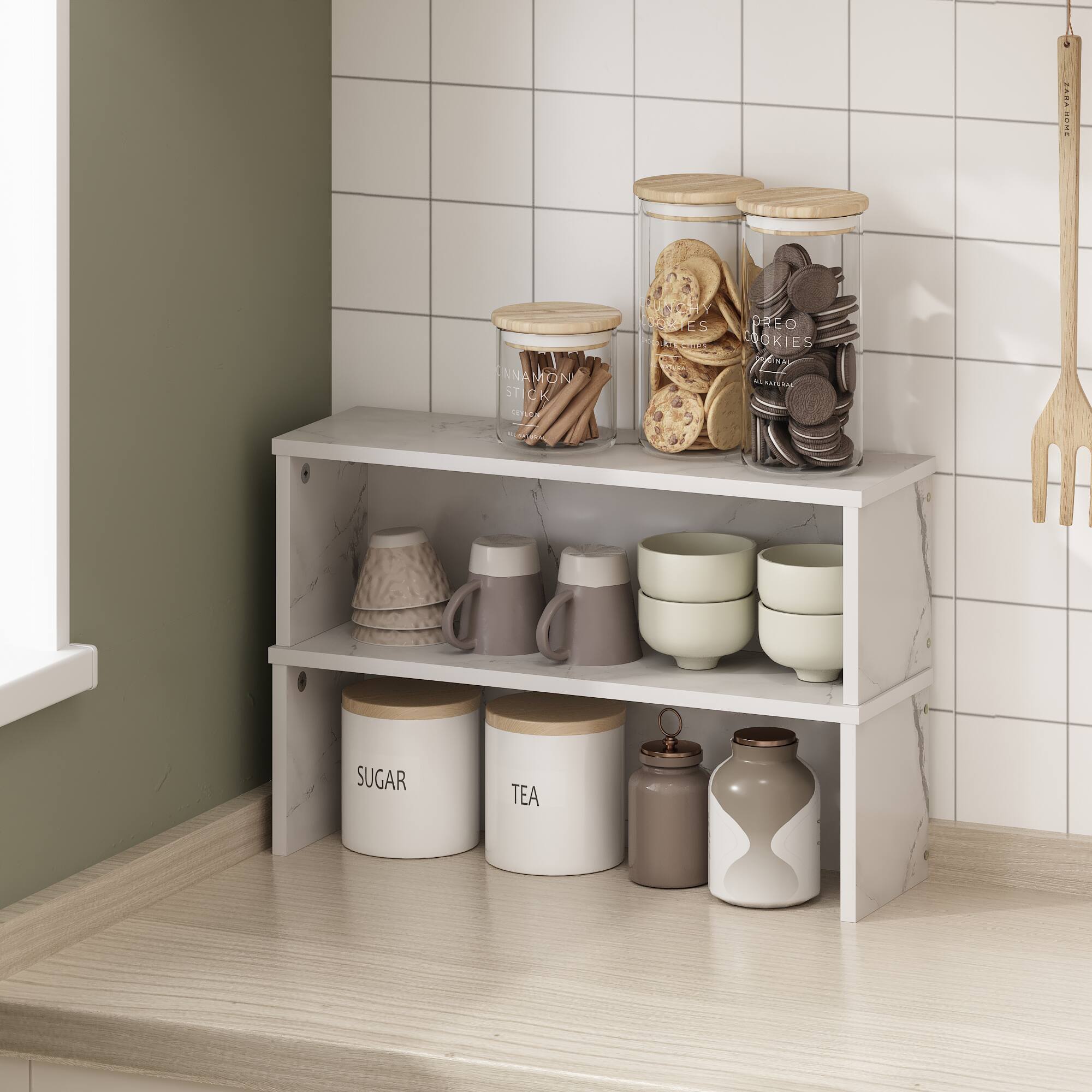 Sure, here is the corrected and grouped text from the image:

- SUGAR
- TEA
- PREO COOKIES
- ALL NATURAL