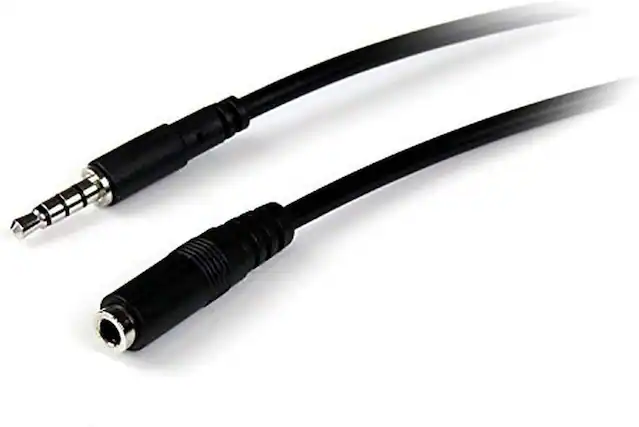 Front. StarTech.com - 1m 3.5mm 4 Position TRRS Headset Extension Cable - M/F.
