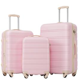LOVMOR - 3-Piece Luggage Set 20/24/28" TSA - Light Pink