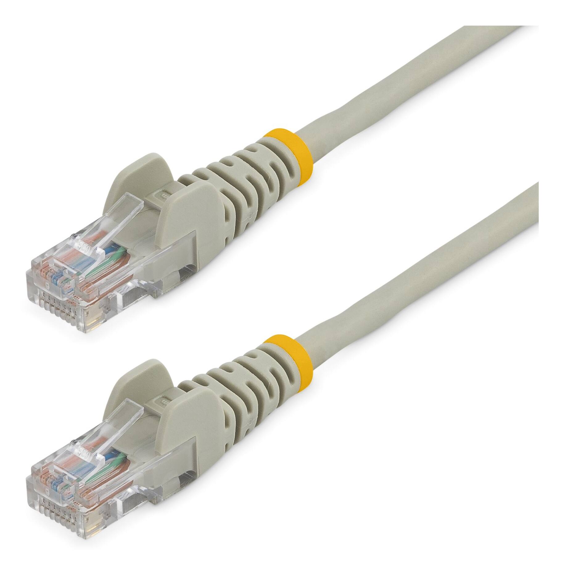 StarTech.com Cat5e Patch Cable with Snagless RJ45 Connectors 1 ft, Gray ...