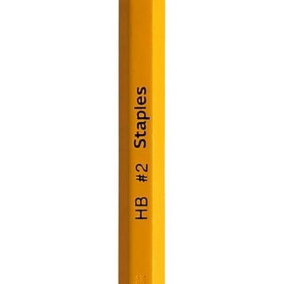 Alt View 3. Staples -  Pre-Sharpened Wooden Pencil, 2.2mm, #2 Medium Lead, 48/Pack  - Yellow.