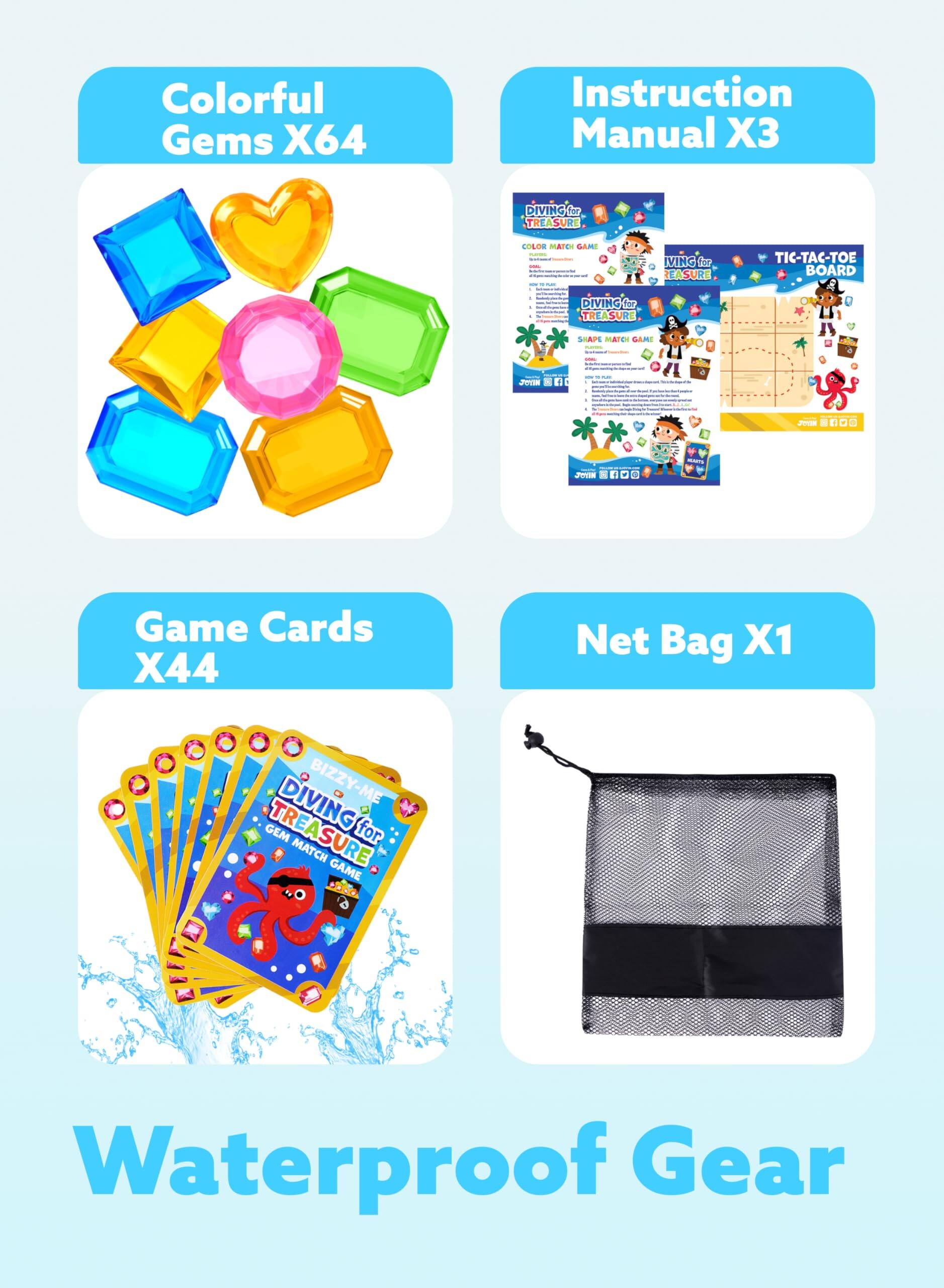 Colorful Gems X64  
Instruction Manual X3  
Game Cards X44  
Net Bag X1  
Waterproof Gear