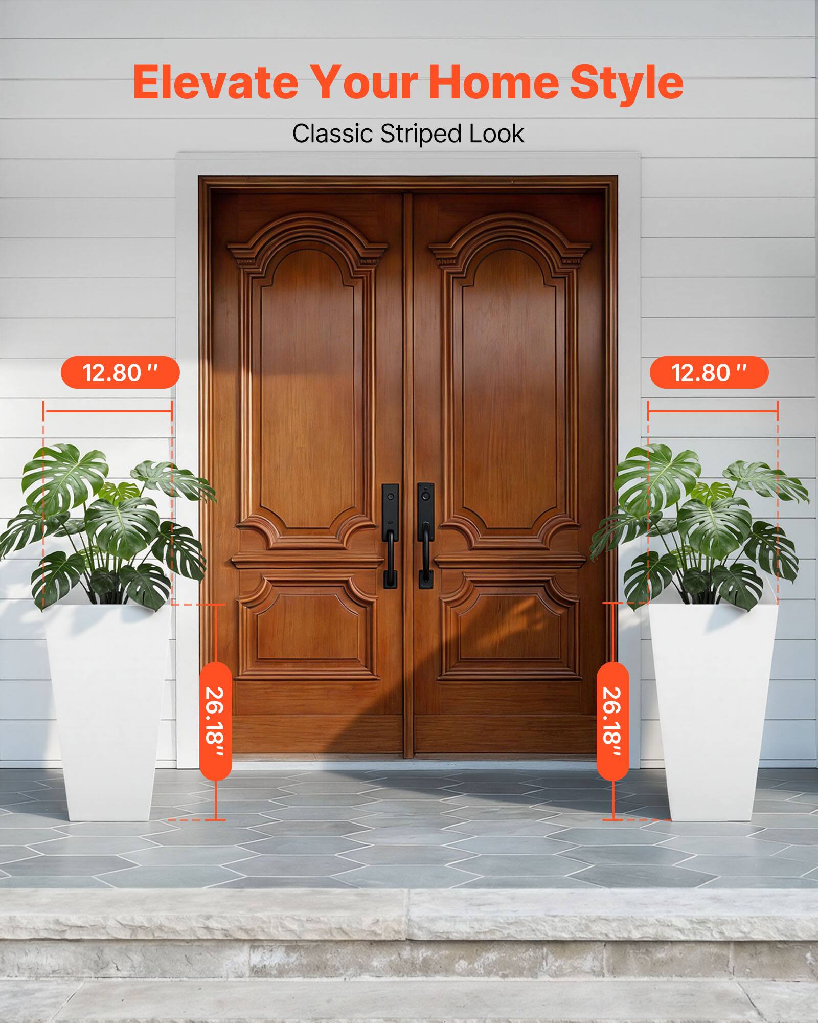 Elevate Your Home Style  
Classic Striped Look  

12.80"  
26.18"