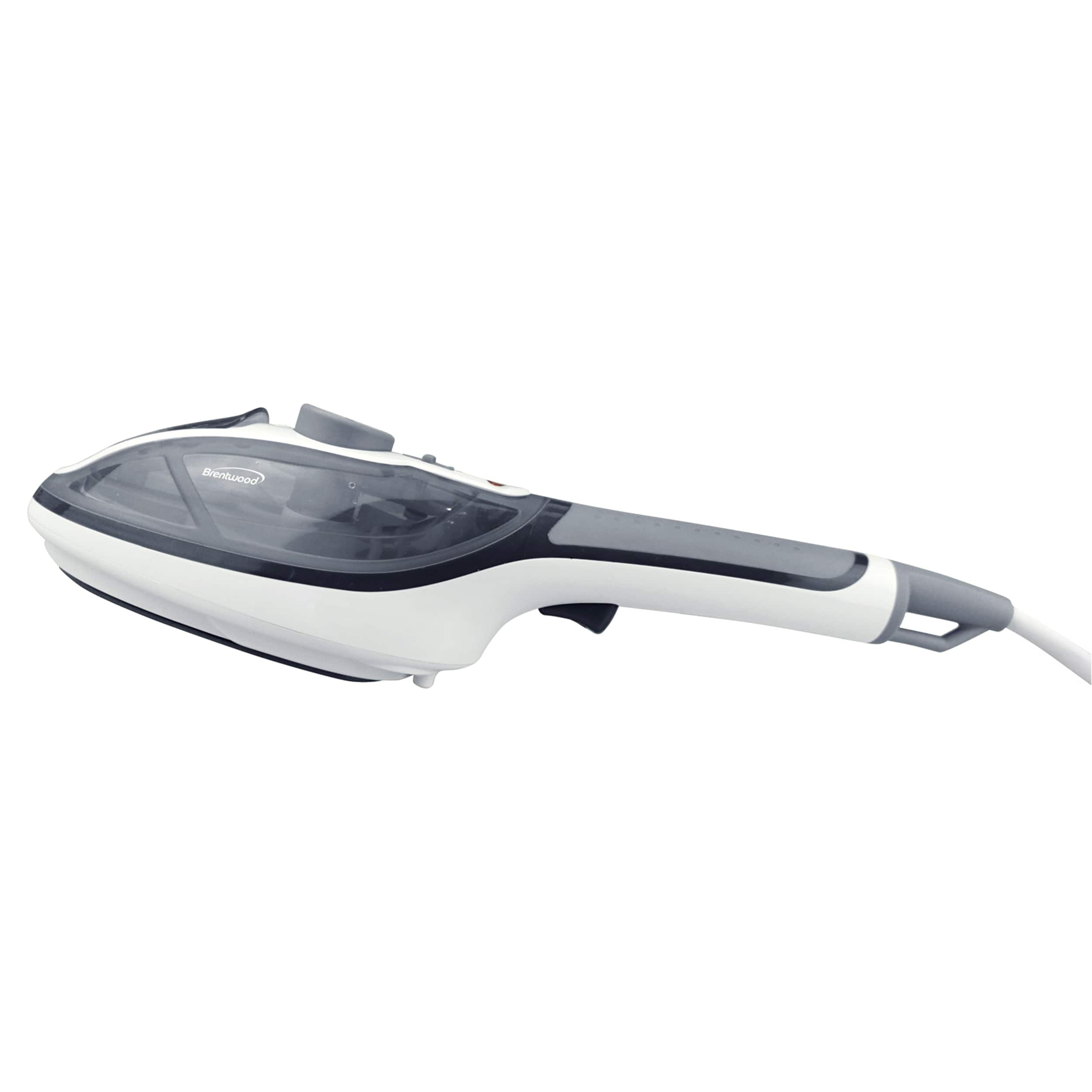 Brentwood Nonstick Handheld Clothes Steamer and Iron White