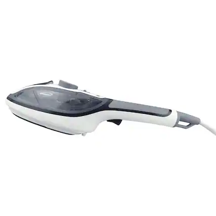 Front. Brentwood - Brentwood Nonstick Handheld Clothes Steamer and Iron - White.