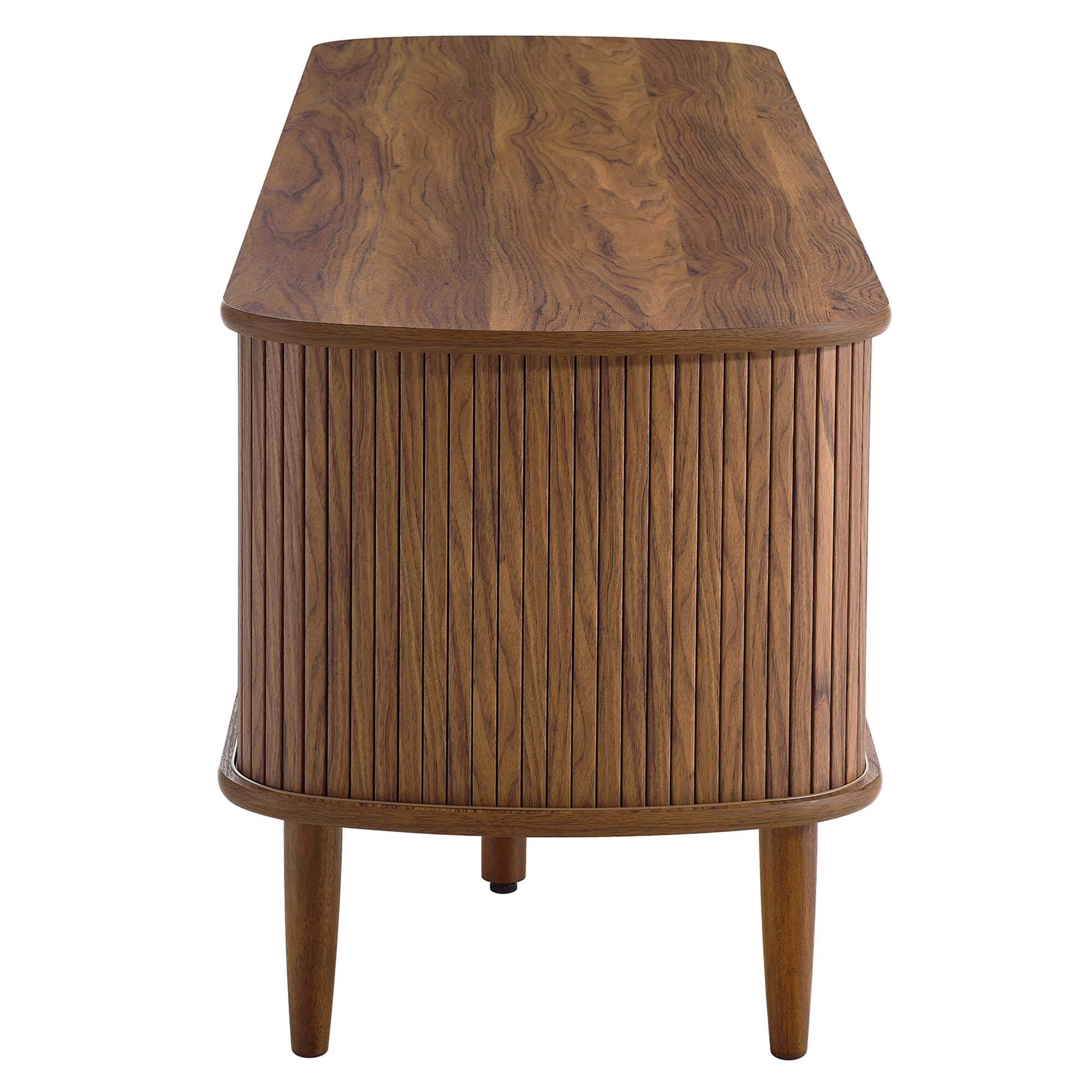 Back. Modway - Contour 63" Wood TV Stand by Modway - Walnut.