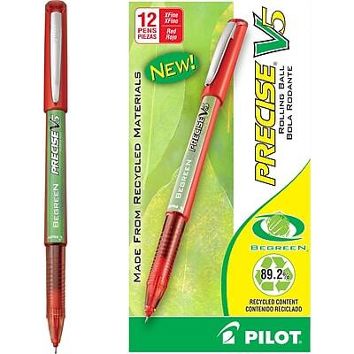 **PRECISE BEGREEN V5**

- **12 PENS**
- **Red**
- **NEW!**
- **MADE FROM RECYCLED MATERIALS**
- **89.2% RECYCLED CONTENT**
- **PRECISE ROLLING BALL**
- **BOLA RODANTE**
- **RECYCLED CONTENT**
- **CONTENIDO RECICLADO**
- **PILOT**