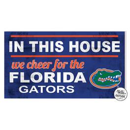 Jardine - Florida Gators 11'' x 20'' Indoor/Outdoor In This House Sign - Blue