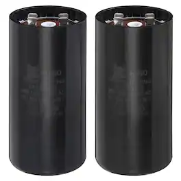 Unique Bargains - 2pcs CD60 Capacitor 850-1020 Mfd, 125 VAC Run Motor Start for Electric Fan/Well Pump