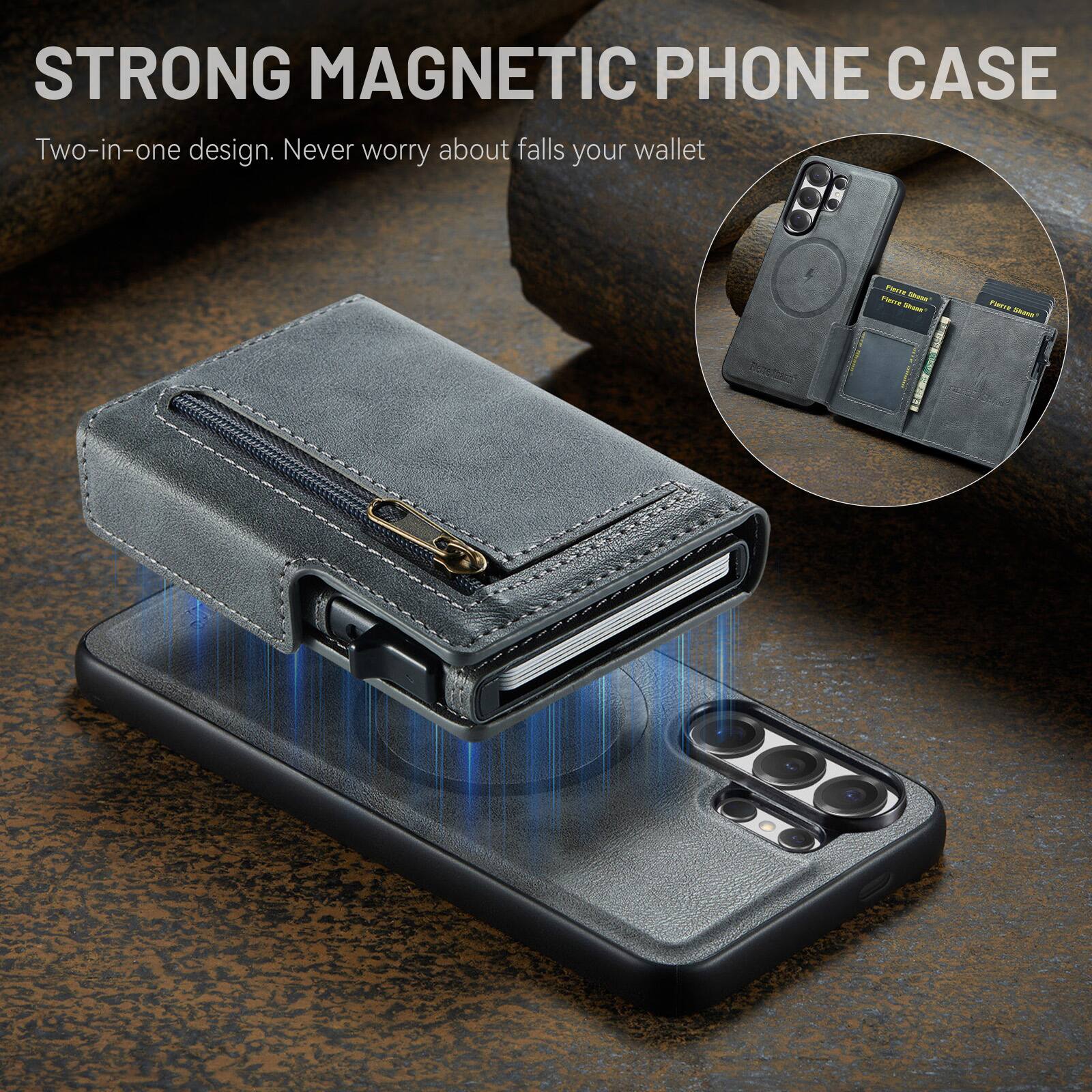 STRONG MAGNETIC PHONE CASE

Two-in-one design. Never worry about falls your wallet