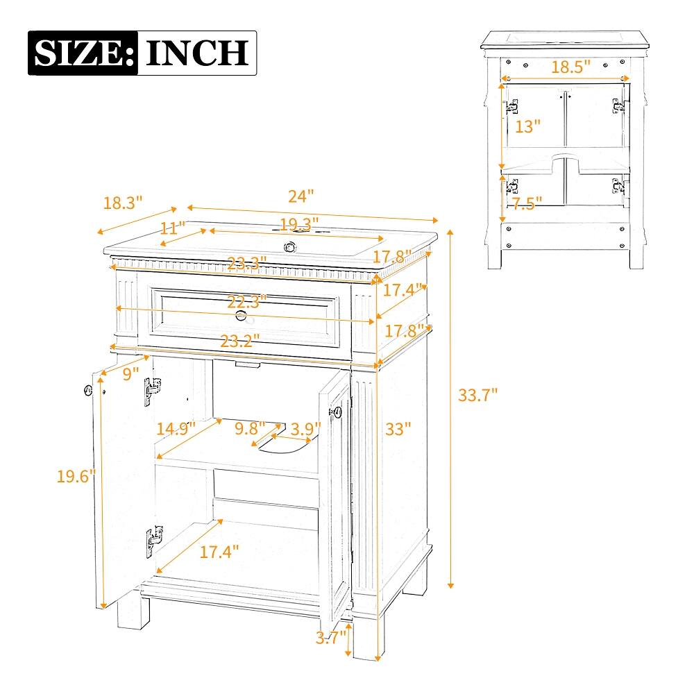 SIZE: INCH

18.5"
13"
18.3" 11"
24" 19.3" 23.3" 22.3"
17.8" 17.4"
7.5"
23.2"
17.8"
9" 14.9"
9.8" 3.9"
33"
33.7"
19.6"
17.4"
3.7"