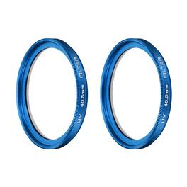 Unique Bargains - 40.5mm Ultra Slim Lens Filter 2pcs, Multi Coating Aluminum Circular Screw-in Protection for Photography