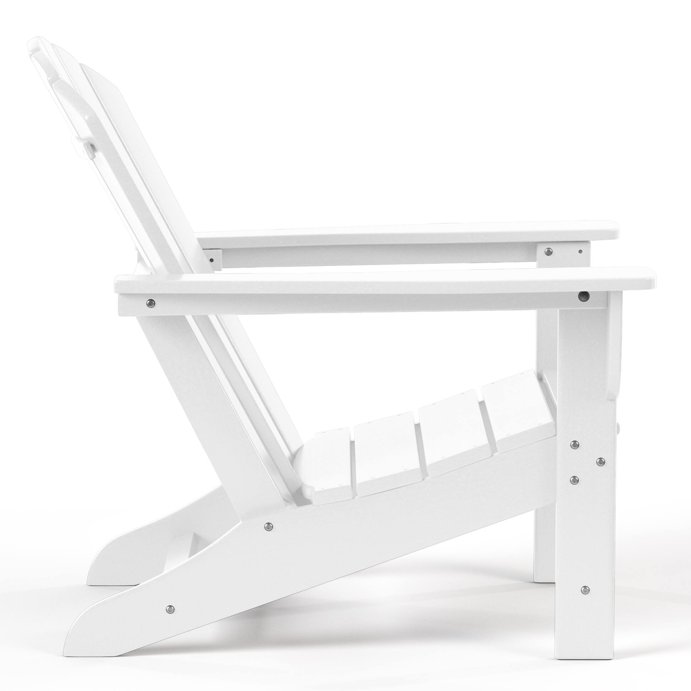 Back. WestinTrends - WestinTrends Dylan Outdoor Adirondack Chair (Set of 2) - White.