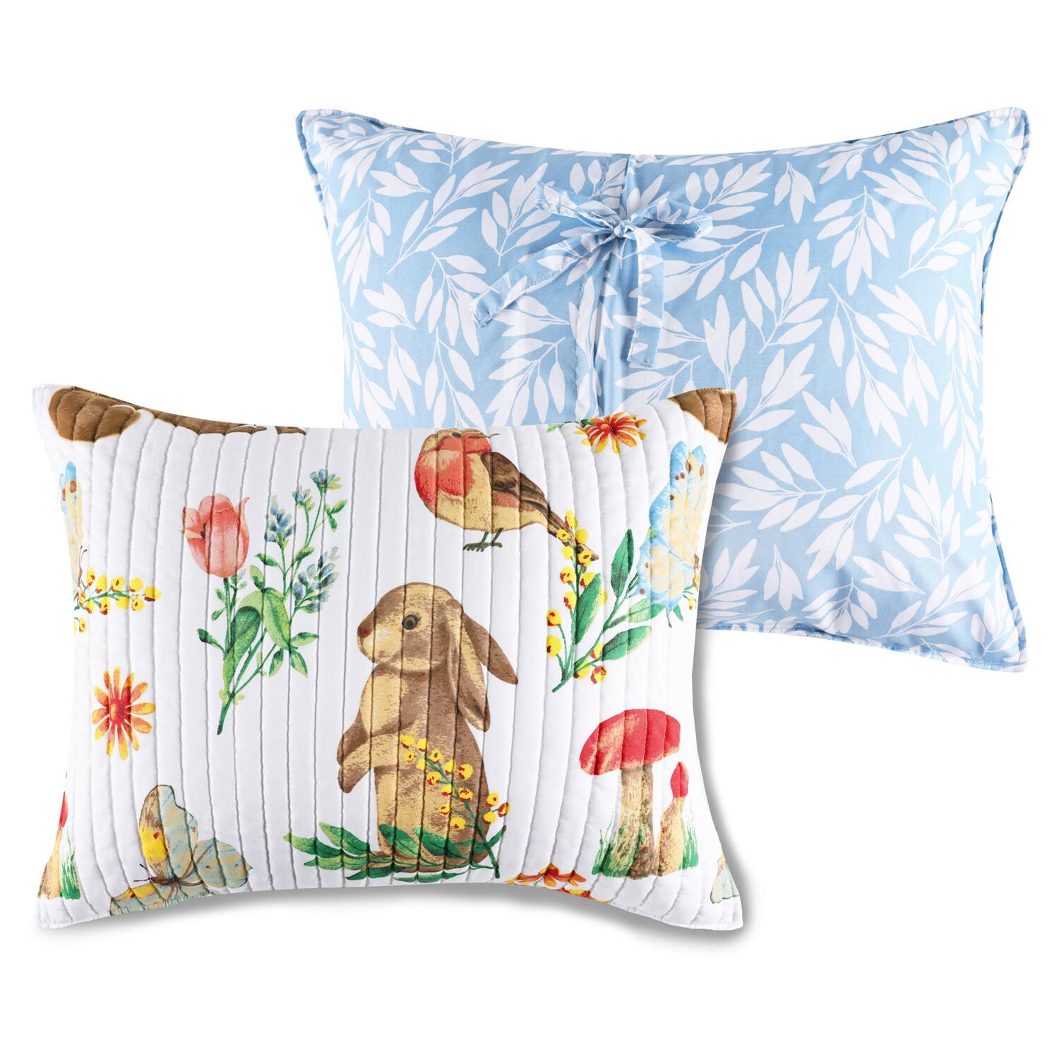 Alt View 1. Greenland Home Fashions - Greenland Home Fashions Willow 100% Microfiber Shell Pillow Sham Standard 20x26 White - White.