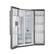 Alt View 4. Forno Appliances - 36 in. Wide Salerno 20 Cu. Ft. Side-by-Side Refrigerator with Extendable Decorative Trim Grill - Stainless Steel.