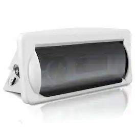 Pyle - PLMRCW2 Water Resistant Marine Stereo Cover, Smoke Colored, Boat Radio Protector with Flip-up Door