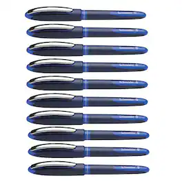 Schneider - One Business Rollerball Pens, 0.6mm, Blue, Pack of 10