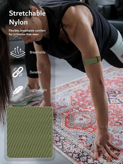 Stretchable Nylon  
Flexible, breathable comfort for irritation-free wear.  
Breathable  
Durable  
Lightweight