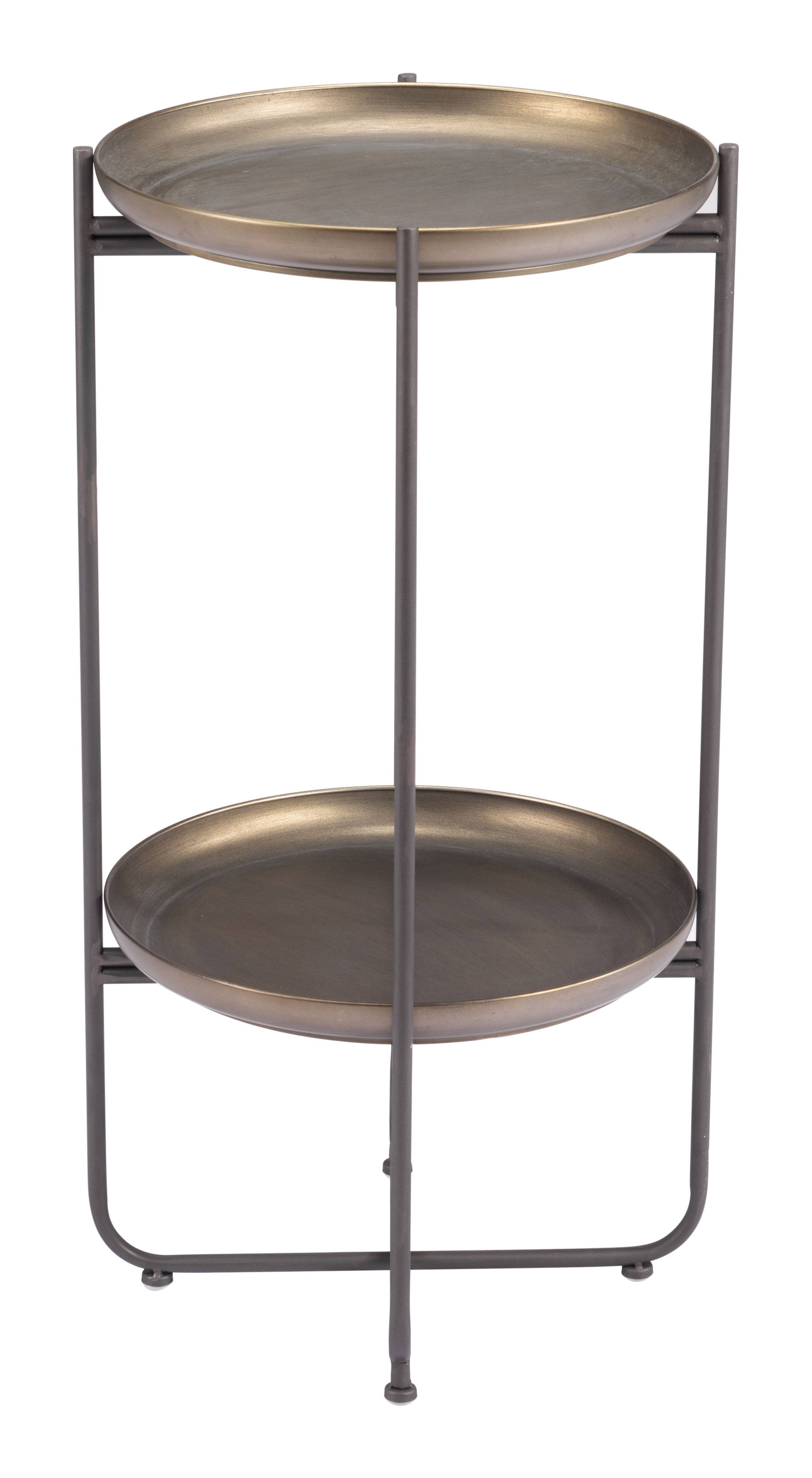 Alt View 1. Hivvago - Bronson Accent Table Bronze - Bronze.