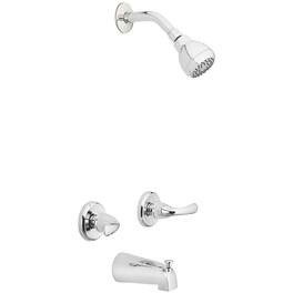OAKBROOK - Essentials 2-Handle Chrome Tub and Shower Faucet - Silver
