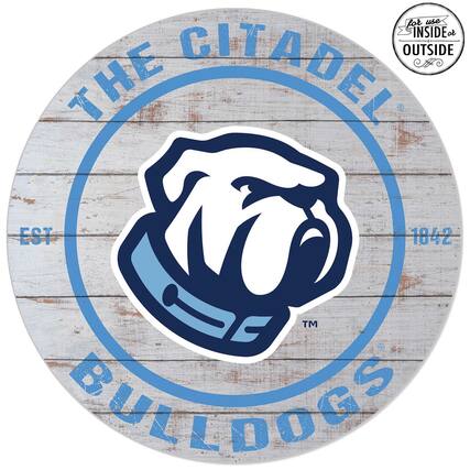 THE CITADEL
EST 1842
BULLDOGS
For use INSIDE or OUTSIDE