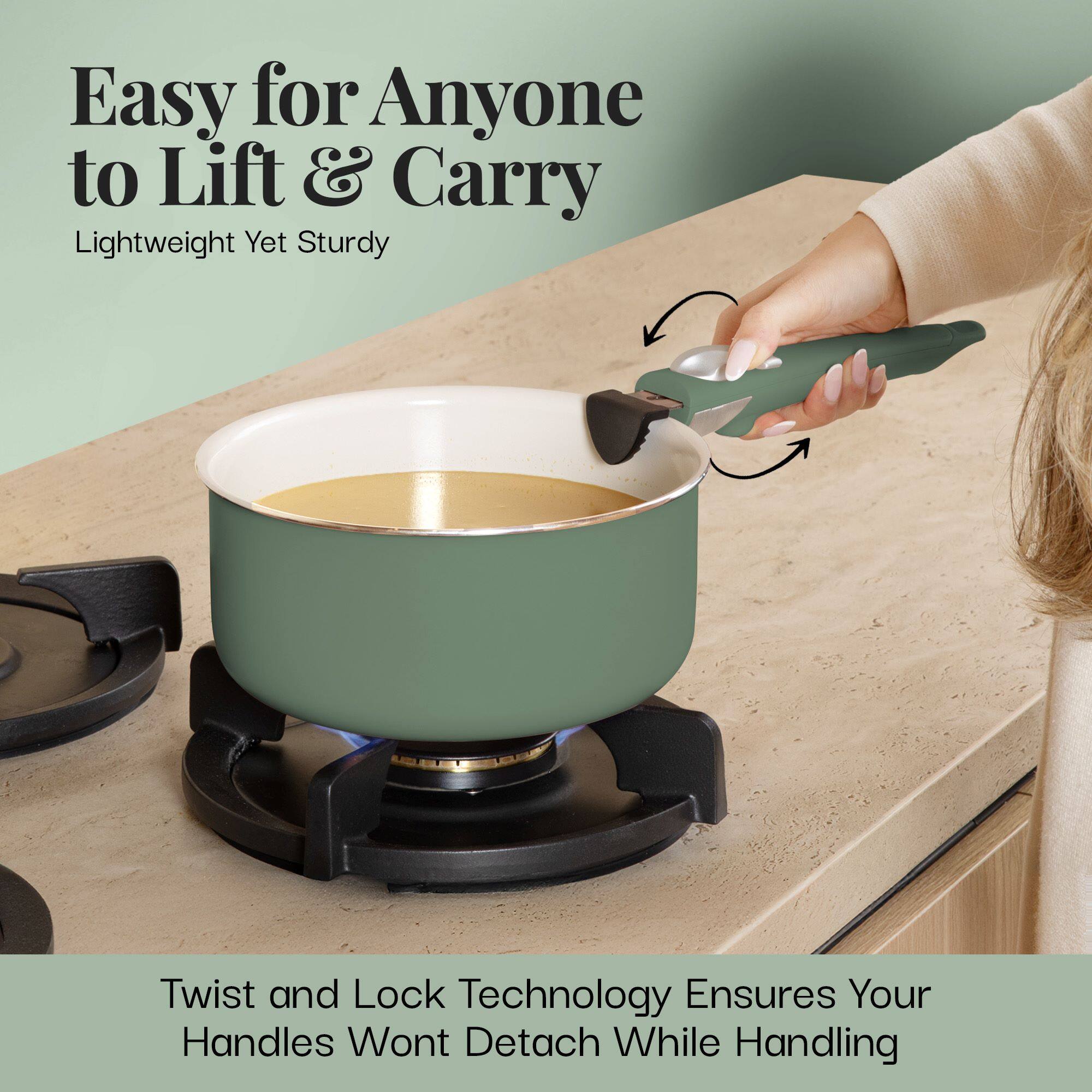 Easy for Anyone to Lift & Carry, Lightweight Yet Sturdy, Twist and Lock Technology Ensures Your Handles Wont Detach While Handling