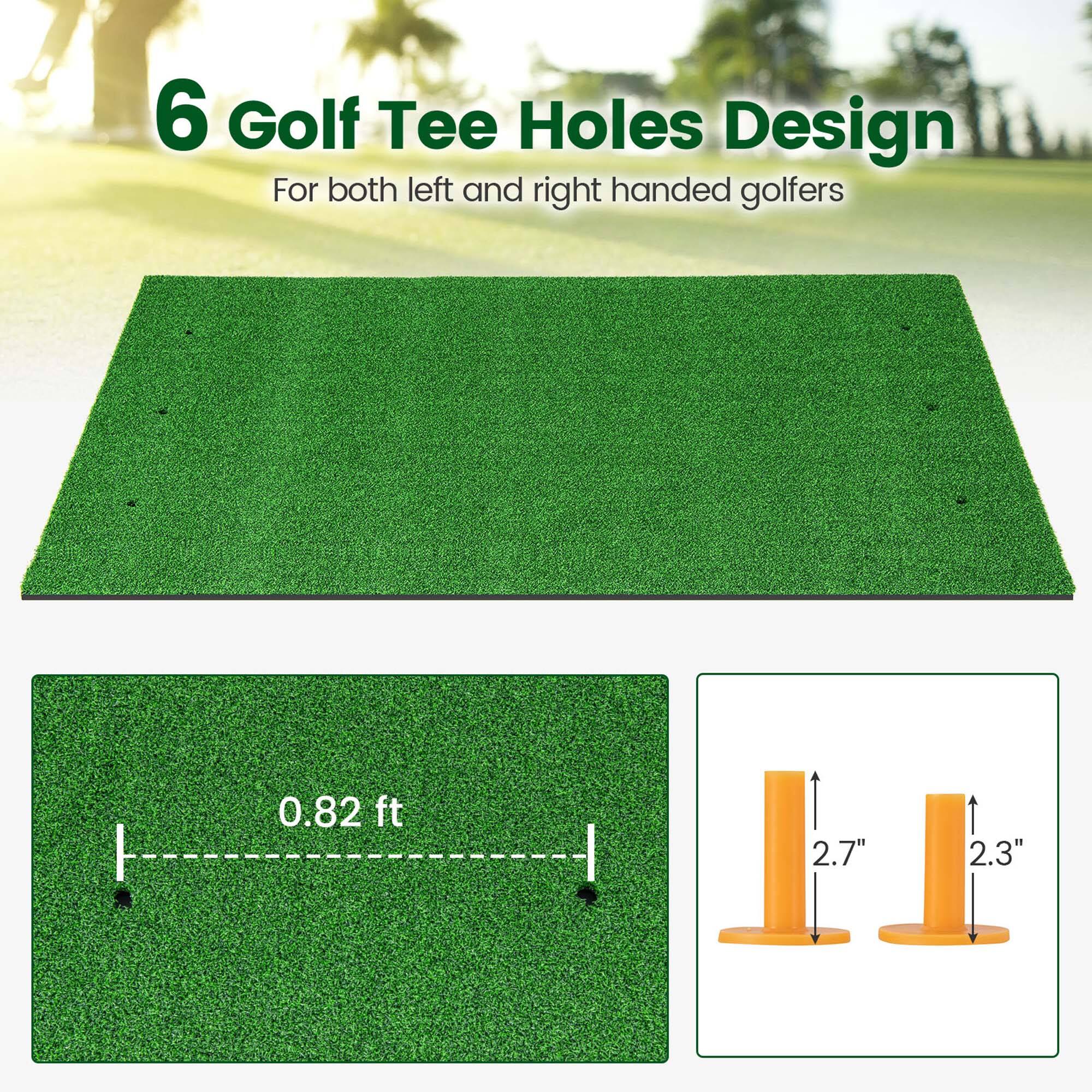 6 Golf Tee Holes Design  
For both left and right handed golfers  

0.82 ft  

2.7"  
2.3"