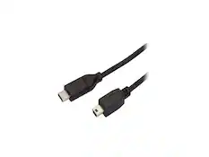 Front. StarTech.com - StarTech USB2CMB2M USB C to Mini USB Cable - 6 ft / 2m - USB 2.0 M/M.