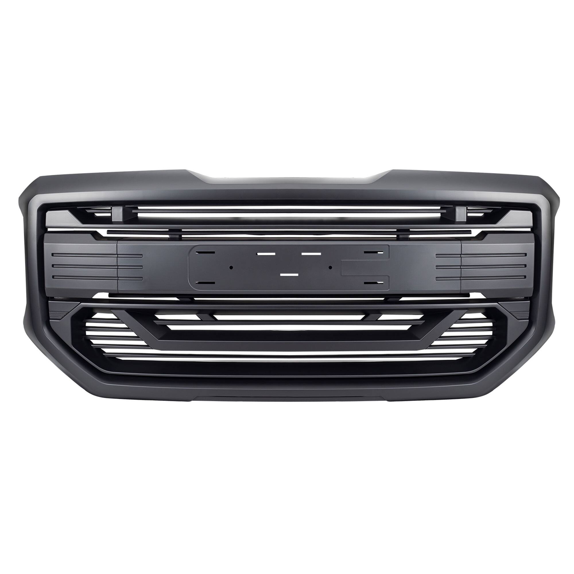 Alt View 7. AMERICAN MODIFIED - AMERICAN MODIFIED Armor Grille for 2016 to 2018 GMC Sierra 1500, Matte Black - Matte Black.