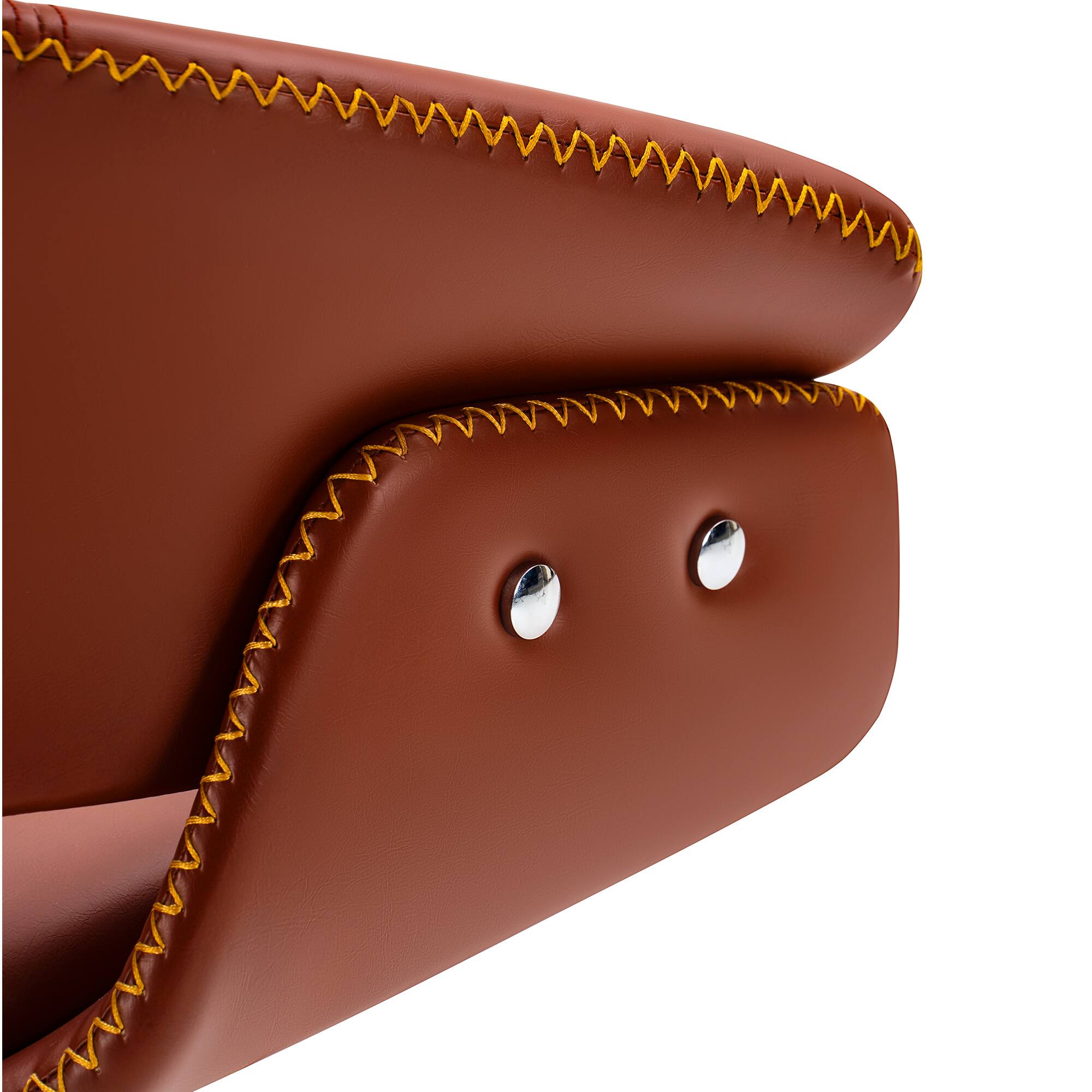 Alt View 5. KERDOM - Adjustable Height Bar Chair 1pc, High Dinning Chair PU Leather Swivel Barstool, Airlift Tall Counter Height for Kitchen - Red.