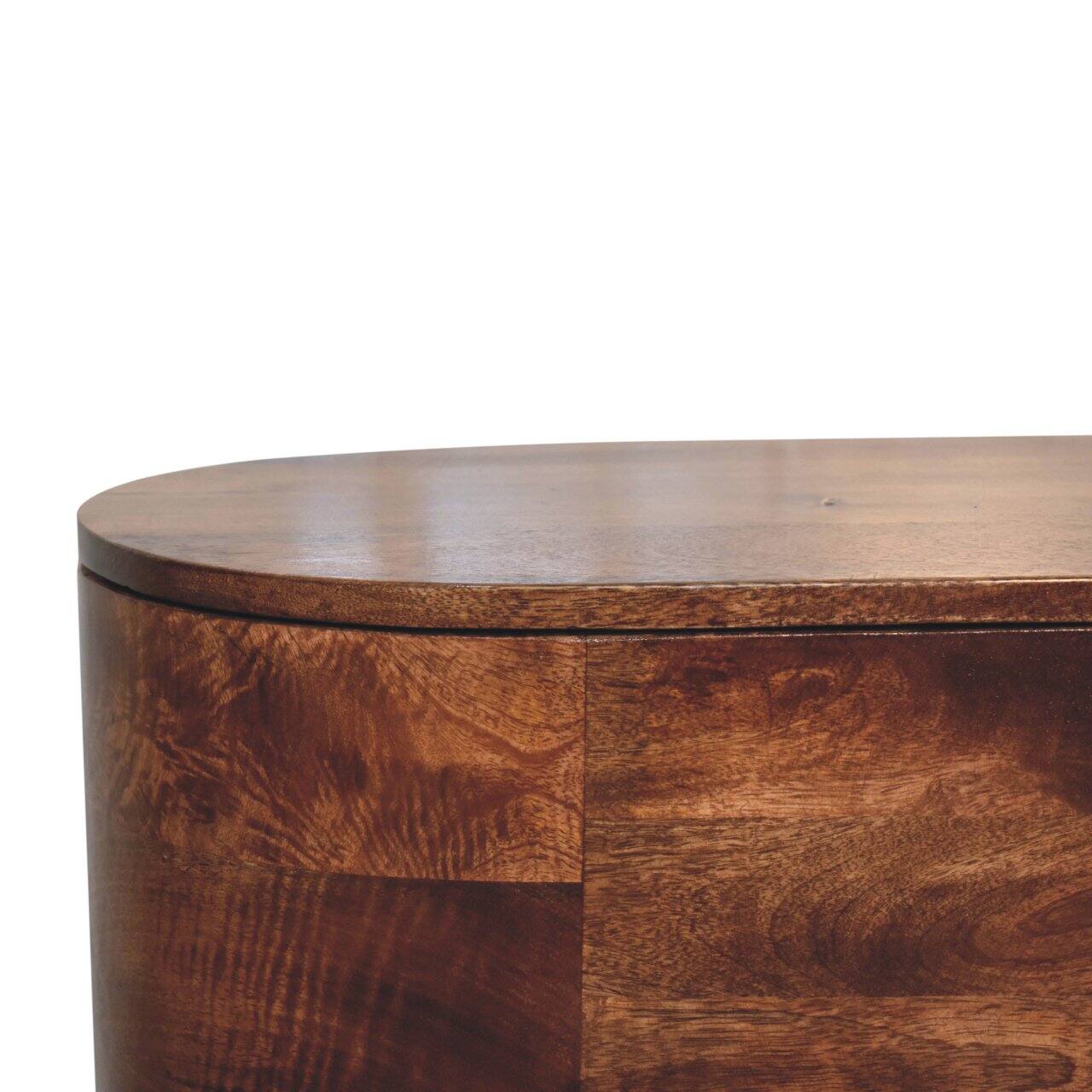 Alt View 1. Artisan Furniture - Artisan Furniture Solid Wood Honey Caramel Rounded Lid up Blanket Box, Brown - Brown.