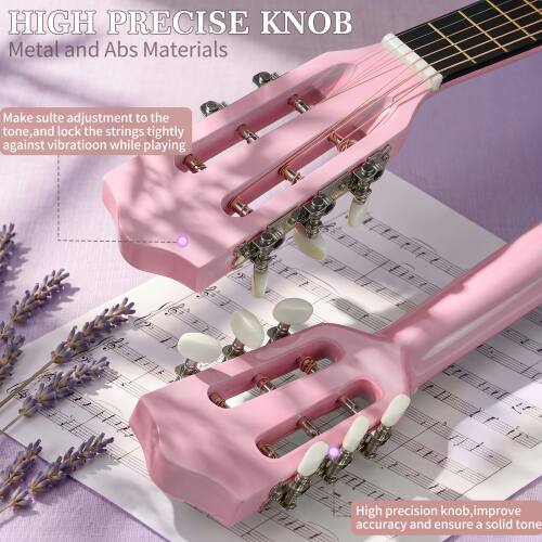 HIGH PRECISE KNOB  
Metal and Abs Materials  

Make suitable adjustment to the tone, and lock the strings tightly against vibration while playing  

High precision knob, improve accuracy and ensure a solid tone